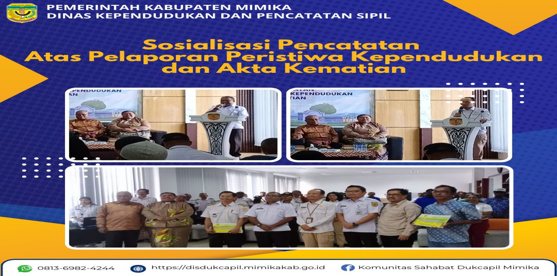 Sosialisasi peristiwa pelaporan kependudukan